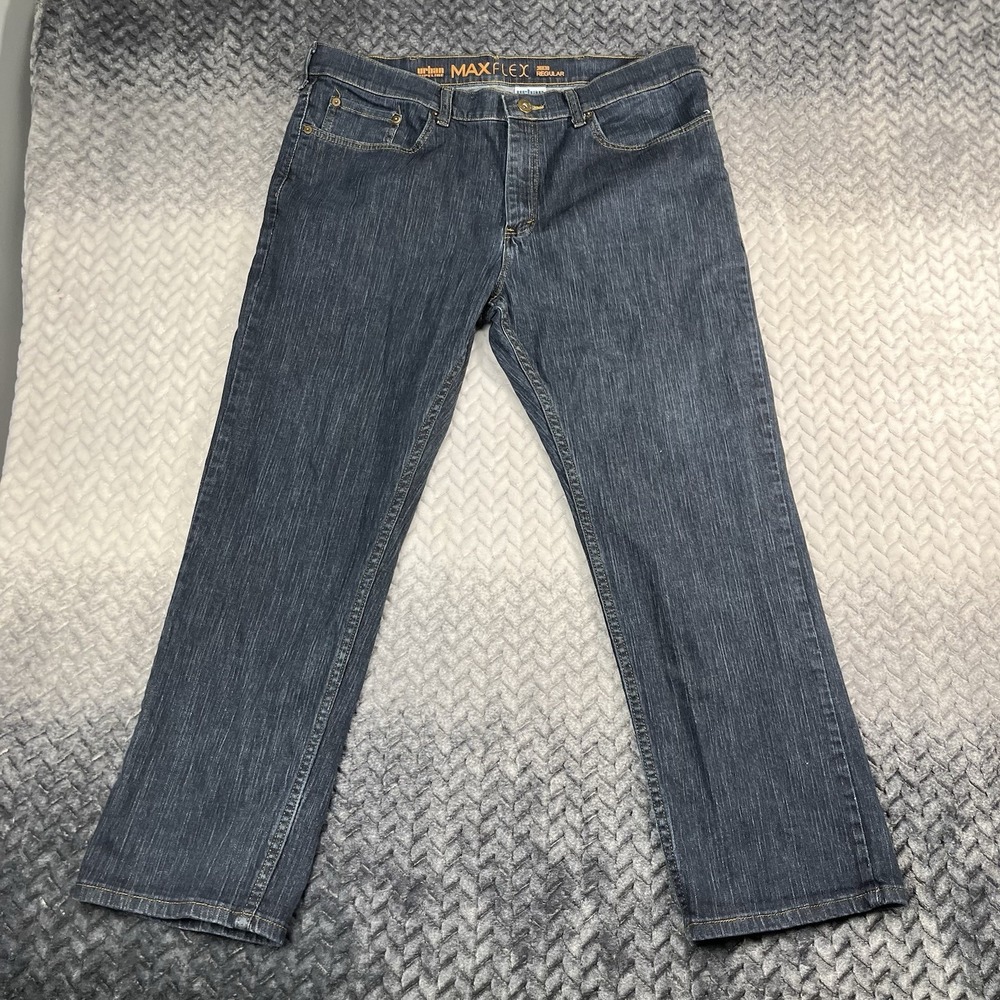 Urban Pipeline Jeans Mens 38x30 Regular Fit Blue Denim Jeans Dark Wash